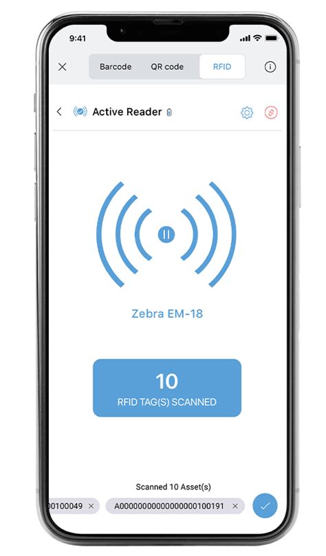 rfid scanning apps